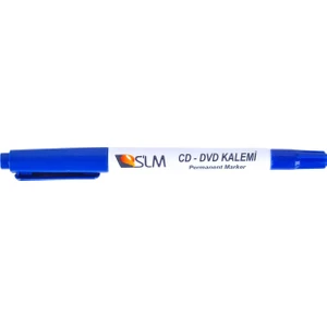 Slm Asetat Kalemi Çift Taraflı Mavi