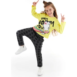 MSHB&G Boom Boom Cat Kız Çocuk T-shirt Pantolon Takım