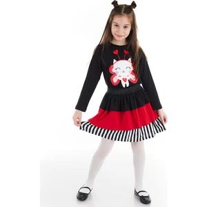 Cute Heart Kız Çocuk T-shirt Etek Takım
