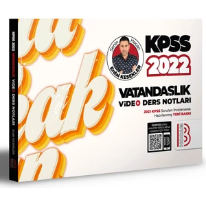 Benim Hocam Yayınları KPSS 2022 Vatandaşlık Video Ders Notları