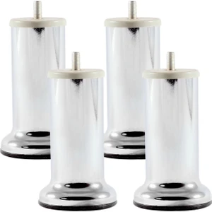 Adem Koç Baza Ayağı Koltuk Ayağı Kanepe Ayağı Mobilya Ayağı Krom 12 cm (4 Adet)