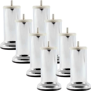 Adem Koç Baza Ayağı Koltuk Ayağı Kanepe Ayağı Mobilya Ayağı Krom 12 cm (8 Adet)