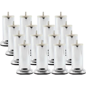 Adem Koç Baza Ayağı Koltuk Ayağı Kanepe Ayağı Mobilya Ayağı Krom 12 cm (16 Adet)