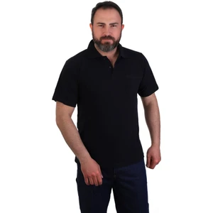 Polo Yaka Kısa Kol Penye Iş Tişörtü - Cepli - Lacivert