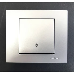 Çağatay Elektrik Çağatayelektrik Ovivo Grano Gümüş (Silver) Vavien Mekanizma+Çerçeve