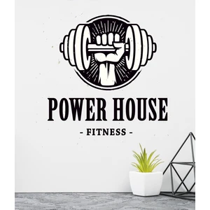 Sticker Sepetim Power House Fitness Dekoratif Duvar Sticker
