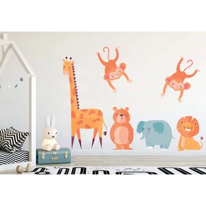 Sticker Sepetim Orman Hayvanları 2 Çocuk Odası Dekoratif Duvar Sticker