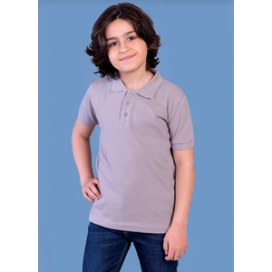 Düz Renk Polo Yaka Kısa Kol Okul