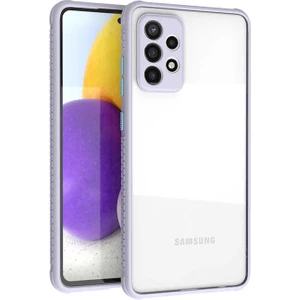 Samsung Galaxy A72 Kılıf Kenar Renkli Sararmaz Şeffaf Kapak