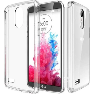 LG K9 Kılıf Şeffaf Silikon Hibrit Case