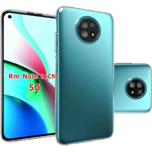 Xiaomi Redmi Note 9 5G Kılıf Şeffaf Silikon Hibrit Case
