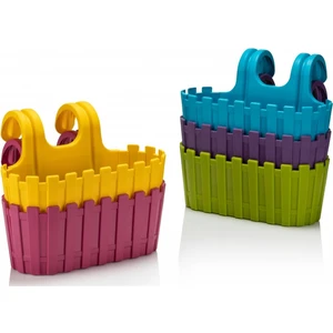 Akasya Balkon Saksı 30 cm Renkli