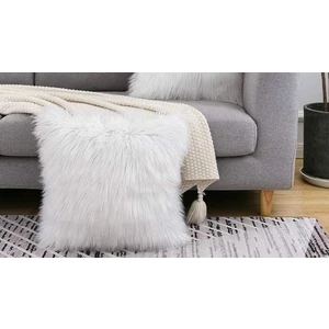 Enc Home Çift Tarafı Peluş Kırlent Kılıfı