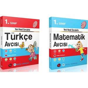 Mutlu Yayıncılık 1. Sınıf Matematik-Türkçe Avcı Serisi Seti
