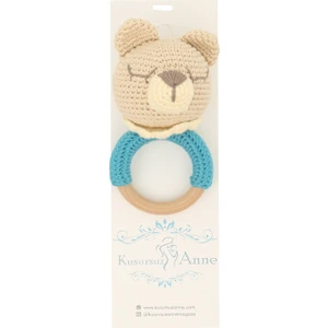 Kusursuz Anne Doğal El Örgüsü Uykucu Ayıcık Çıngırak Bebek