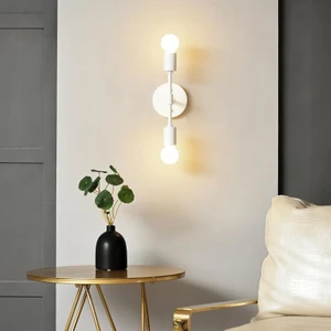 Beyaz Modern Ikili Metal Aplik