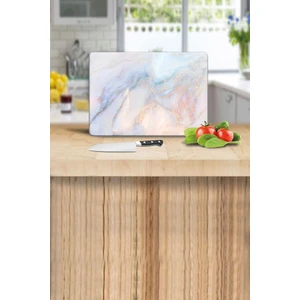 20 x 30 cm Ezgi Desenli Cam Kesme Tahtası