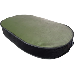 Lüks Visco Dolgulu Dayanıklı Fermuarlı Yıkanabilir Elips Kedi Köpek Yatağı M-50 x 80 x 10 cm