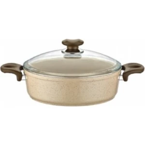 Safran Granit Basık Tencere 28 cm