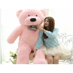 Papyonlu Peluş Ayıcık 140 cm Pembe