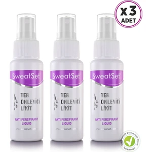 El, Ayak, Yüz, Koltuk Altı Terleme Sprey 60 ml 3'lü Set