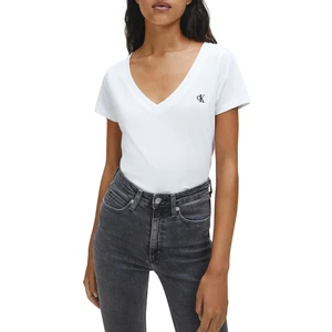 Calvin Klein Kadın Ck Embro Badge V Yaka T-Shirt