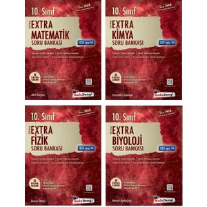 Kafa Dengi Yayınları 10.Sınıf Fizik Kimya Biyoloji Matematik Extra Soru Seti Yeni 2022