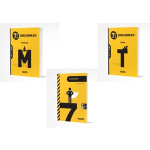 Hız Yayınları 7. Sınıf Matematik Türkçe Fen Soru Bankası Seti