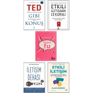Tongue Fu - Ted Gibi Konuş -  Iletişim Dehası - Etkili Iletişimin 13 Kuralı -  Etkili Iletişim - 5 Kitap Set