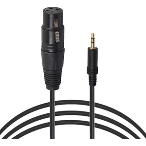 3.5 mm Stereo Erkek To Xlr Dişi Kamera Mikrofon Kablosu 5 Metre