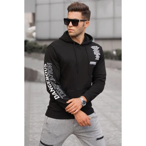 Siyah Baskılı Erkek Sweatshirt 5313