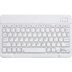 Tablet ve Telefonlar Için Bluetooth Klavye Şarjlı Kablosuz - AL2671 Beyaz