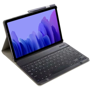 Samsung Galaxy Tab A7 T500 T505 T507 2020 10.4 Tablet Bluetooth Klavyeli Standlı Kılıf - Bkk1