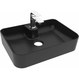 Smartslım Tez.üstü Batarya Delikli Lavabo 35 x 50 cm Mat Siyah