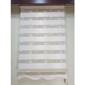 Elis Perde Brodeli Çiçekli Salon Zebra Stor Perde EP4430190