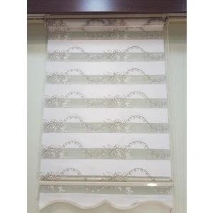 Elis Perde Brodeli Sarmaşık Salon Zebra Stor Perde EP4430195