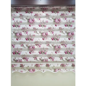 Elis Perde Çiçek Baskılı Salon Zebra Stor Perde EP4445115