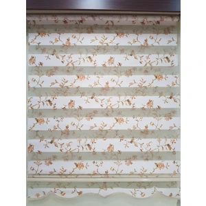 Elis Perde Çiçek Baskılı Salon Zebra Stor Perde EP4445202