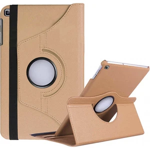 Case 4U Samsung Galaxy Tab S6 Lite P610 Dönebilen Standlı Kılıf Altın