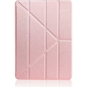 Case 4U Apple iPad 10.2 (8.Nesil) Kılıf Tri Folding Standlı Kılıf Rose Gold