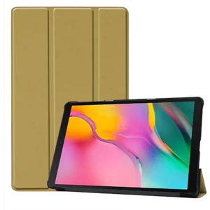Case 4U Samsung Galaxy Tab A 8.0 (2019) T290 Smart Cover Katlanabilir Standlı Tablet Akıllı Kapak Altın