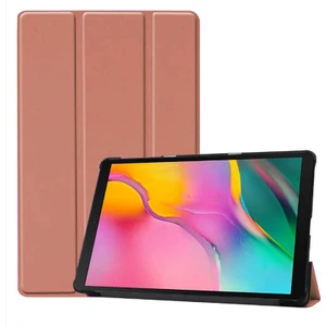 Case 4U Samsung Galaxy Tab A 8.0 (2019) T290 Smart Cover Katlanabilir Standlı Tablet Akıllı Kapak Rose Gold