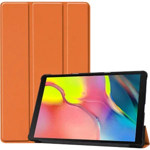 Case 4U Samsung Galaxy Tab A 8.0 (2019) T290 Smart Cover Katlanabilir Standlı Tablet Akıllı Kapak Turuncu