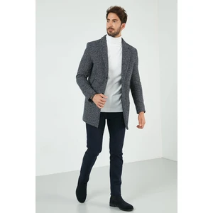 Slim Fit Pamuklu Kaşe Kaban Erkek Kaban 5840110