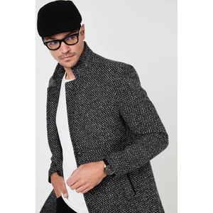 Slim Fit Pamuklu Kaşe Kaban Erkek Kaban 5840110