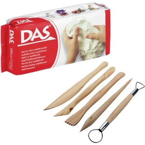 Seramik Hamuru Kil Beyaz 500 Gram + Ebeşuar Seti