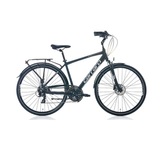 Elite 706 Erkek Şehir Bisikleti 520H Hd 28 Jant 21 Vites Mat Siyah-Gri-Krom