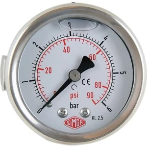 Çap Ø63 mm Pano Tip Gliserinli Manometre