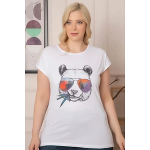 Kadın Büyük Beden Baskılı T-Shirt