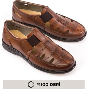 Hakiki Deri Erkek Yazlık Delikli Ayakkabı